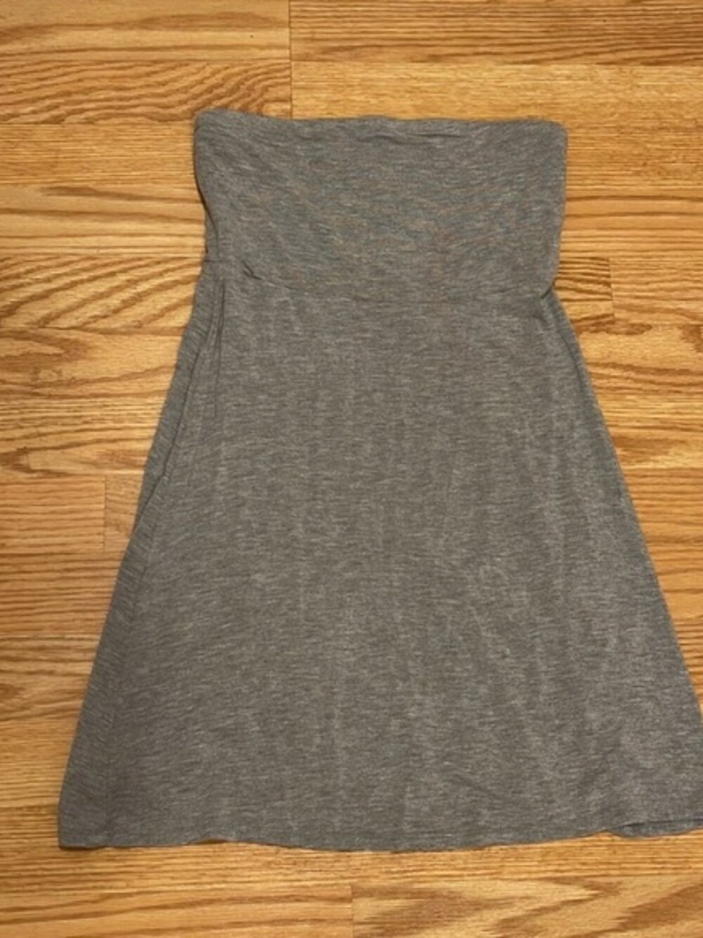 Forever 21 grey strapless dress small